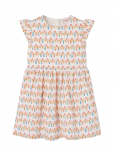 Boboli - Satin Dress "Friezes" For Girl -Bci - L&uuml;hikeste varrukatega vabaajakleidid - 140