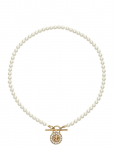 Lauren Ralph Lauren - Nk Prl Padlock Pendant - Gld/Wht Pearl/Cry - P&auml;rlitega kaelakeed - ONE SIZE