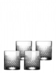 Luigi Bormioli - Vandglas/Whiskyglas Diamante 4 Stk. - Viski- ja konjakiklaasid - 38 CL