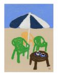 The Poster Club - The Poster Club X Isabelle Vandeplassche - Coffee In The Sun - Illustratsioonid - 50X 70CM