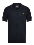 Lyle & Scott - Argyle Knitted Polo - L&uuml;hikeste varrukatega kootud polos&auml;rgid - XS