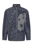 Scotch & Soda - Denim Jacquard Overshirt - Teksas&auml;rgid - XL