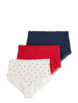 Lindex - 3-Pack High Waist Briefs - K&otilde;rge v&ouml;&ouml;kohaga alusp&uuml;ksid - XS