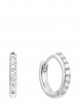 By Jolima - Verona Crystal Small Hoop Gold - R&otilde;ngad - ONE SIZE 2 cm