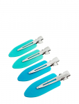 Pipol's Bazaar - Clip Set Turqoise + Light Blue 4 Pcs - Juukseklambrid - ONE SIZE