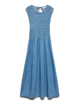 Vero Moda - Vmnerina Sl Ankle Smock Dnm Dress Si367 - Maksikleidid - L