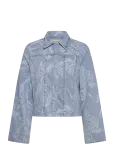Gina Tricot - Embroidery Denim Shirt - Teksas&auml;rgid - L