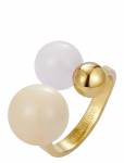 Bud To Rose - Brea Enamel Ring Lt.pink/Gold - S&otilde;rmused - ONE SIZE