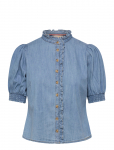 By Ti Mo - Denim Blouse - L&uuml;hikeste varrukatega - XL
