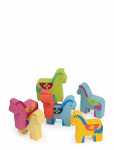 Mentari - Happy Stacking - Ponies - Puidust kujud - ONE SIZE