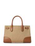 Lauren Ralph Lauren - Mini-Cable Jacquard Small Devyn Tote Bag - Kandekotid - ONE SIZE