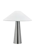 House Doctor - Table Lamp, Hdsoffi, Brushed Silver - Laualambid - 42X42X48CM