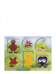 Babblarna - Babblarna- Peek-A-Boo Puzzle, 6 Figures, 1- 3 Y - Nupupusled - ONE SIZE