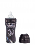 Twistshake - Twistshake Anti-Colic Stainless Steel 330Ml Marble Black - Lutipudelid - ONE SIZE