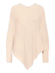 Cream - Crholiday Knit Poncho - Pont&scaron;od - ONE SIZE