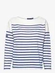 Polo Ralph Lauren - Striped Boatneck Mariner Tee - Pikkade varrukatega - XS