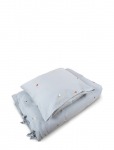 Filibabba - Junior Bedlinen &ndash; Embroidered Cool Summer Design &ndash; Pearl - Voodipesukomplektid - 100X140CM;40X45CM
