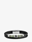 Edd. - Leather/Beads Combo Bracelet - K&auml;ev&otilde;rud - S 18