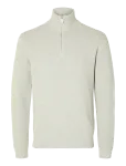 Selected - Slmdane Ls Knit Reg Struc Half Zip Noos - Poolpika lukuga džemprid - XL