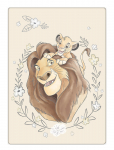 L&oslash;vernes Konge - Fleece - Lion King 1023 - 100X140 Cm - Tekid ja pleedid - 100X140CM