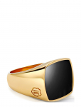 Nialaya - Men's Gold Signet Ring With Onyx - S&otilde;rmused - 73