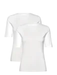 URBAN QUEST - 2-Pack Women Bamboo Shortsleeved T-Shirt Slim Fit - L&uuml;hikeste varrukatega - L