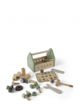 Dantoy - Tool Box Wood In Gift Box 26 Parts - M&auml;ngut&ouml;&ouml;riistad - 21X13X15CM
