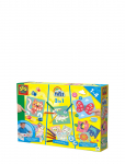 SES Creative - My First - 3 In 1 Fingerpainting, Colouring And Sticking Shapes - K&auml;sit&ouml;&ouml;komplektid - ONE SIZE