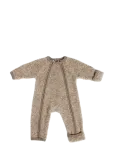 Smallstuff - Jumpsuit W. Zipper, Boucl&eacute; Merino Wool, Natur Melange - Kombinesoonid - 92/98