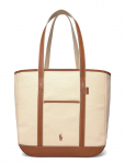 Polo Ralph Lauren - Canvas/Leather-Md Shp Tte-Tte-Med - Kandekotid - ONE SIZE