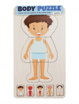Barbo Toys - Wooden Layer Body Puzzle - Boy - Hariduslikud m&otilde;istatused - ONE SIZE