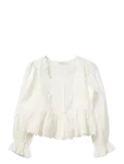 Sofie Schnoor - Ariasw Broderie Anglaise Shirt - Pikkade varrukatega - 38