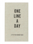 New Mags - Canvas One Line A Day - Raamatud - 10X3X16CM