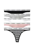 Calvin Klein - Thong 5 Pk - Stringid - XS