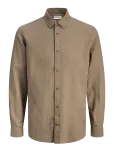 Jack & Jones - Jjesummer Linen Blend Shirt L/S Sn - Vabaaja s&auml;rgid - XXL
