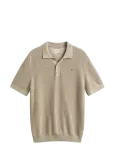 Gant - Micro Textured Cotton Ss Polo - L&uuml;hikeste varrukatega kootud polos&auml;rgid - XXXL