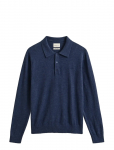 Gant - Slub Cotton Linen Polo - Pikkade varrukatega kootud polos&auml;rgid - L