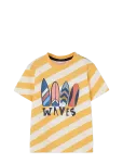 Boboli - Knit T-Shirt Striped For Boy -Bci - L&uuml;hikeste varrukatega - 110