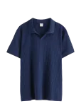 Lindex - Ribbed Top With Collar - L&uuml;hikeste varrukatega polos&auml;rgid - 134/140