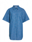 Vila - Viluna 3/4 Denim Shirt Dress - S&auml;rkkleidid - 44