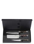 Damascus By H&acirc;ws - Santoku Knife 31,7 Cm + Vegetable Knife 30 Cm + Utility Knife 24Cm Weng&eacute; - Noakomplektid - ONE SIZE