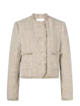 Malina - Fia Fringe Trimmed Boucle Jacket - Kerged suvejakid - 38