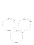 My Jewellery - Bracelet Set 3 Hearts - K&auml;eketid - ONE SIZE