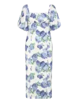 Bubbleroom - Volume Sleeve Midi Dress - P&otilde;lveni ja midi - S