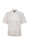 Oscar Jacobson - Reg Fit City Ss Striped Shirt - Triibulised s&auml;rgid - L