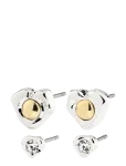 Pilgrim - Nova Earrings 2-In-1 Set, Silver-Plated - Needid - ONE SIZE