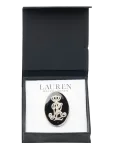 Lauren Ralph Lauren - Box Pin Oval Stone- Gld/ Black - Prossid - ONE SIZE 4 cm