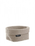 Blomus - Crochet Rope Basket M - 15 X 10 X 9 Cm - Tela - Moonbeam - Hoiukorvid - L 15CM