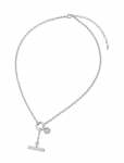 Bud To Rose - Alexa T-Bar Necklace Silver - Kett-kaelakeed - ONE SIZE