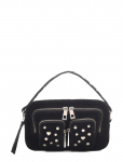 Nunoo - Helena Sweetheart Suede Black - Rihmaga kotid - ONE SIZE